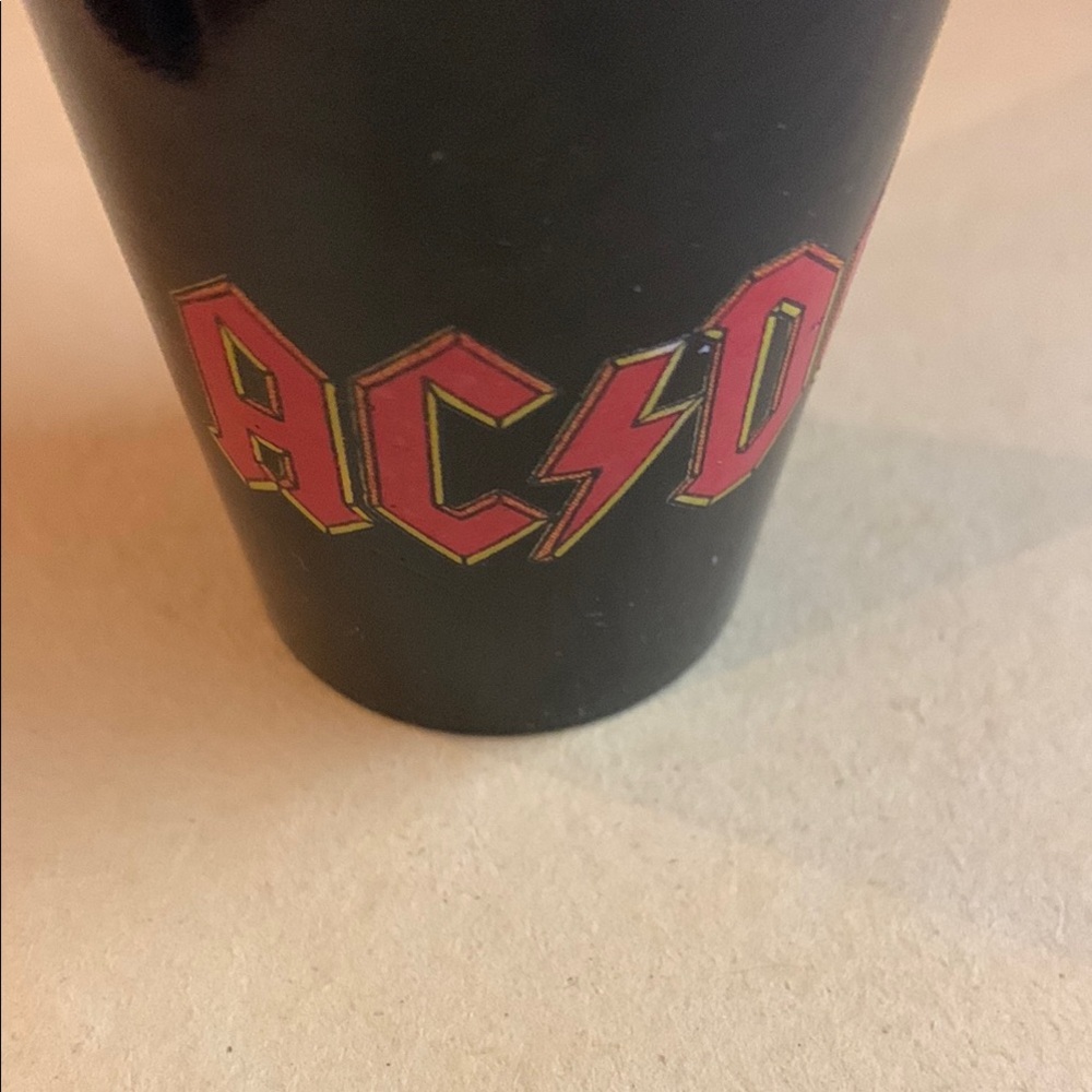 AC/DC Red and Black Shot Glass